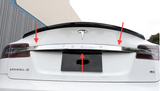 Tesla Model S Carbon Fiber Trunk Center Trim Strip  - MDI CarbonFiber - 4