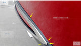 Tesla model S Stainless Steel Rear Tail Fog Light Cover Trim 2pcs / set  - MDI CarbonFiber - 5